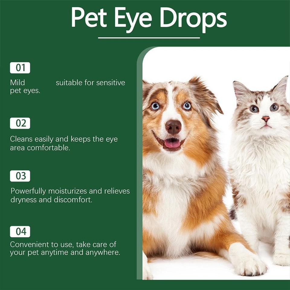 60ml Pet Eye Drops Cats And Dogs To Remove Tear Marks Relieve Eye
