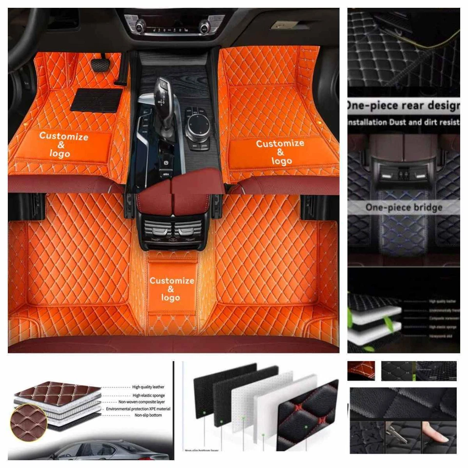 For Lincoln All Models Car Floor Liner Mats Custom Waterproof Auto Carpets Pads - Image 2 of 4