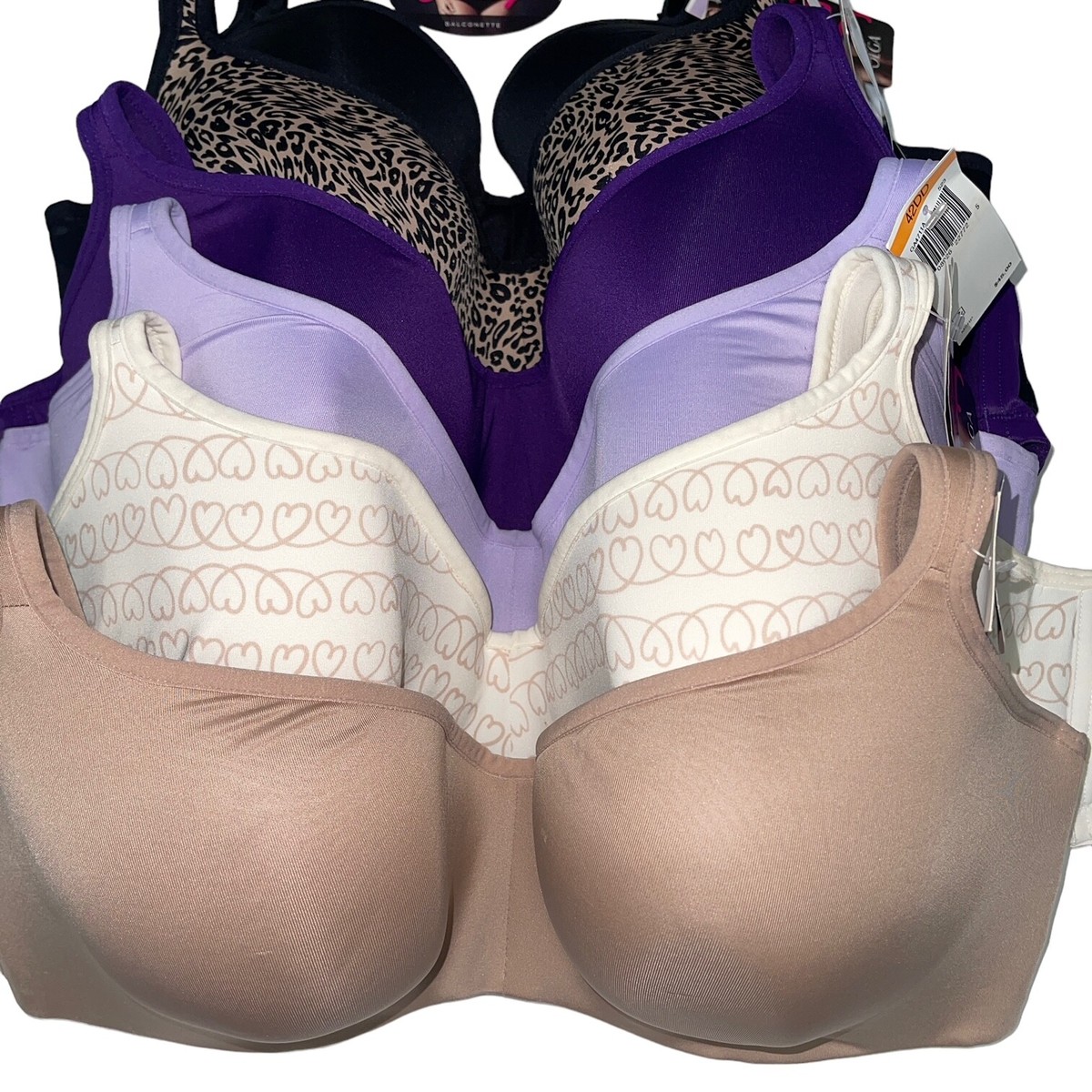 Lingerie Cleansing 4個セット➕本体 Olga Bra Underwire Balconette Full Figure Coverage Contour