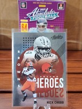 2021 Panini Absolute Football Nick Chubb - Unsung Heroes -Cleveland Browns #UH12