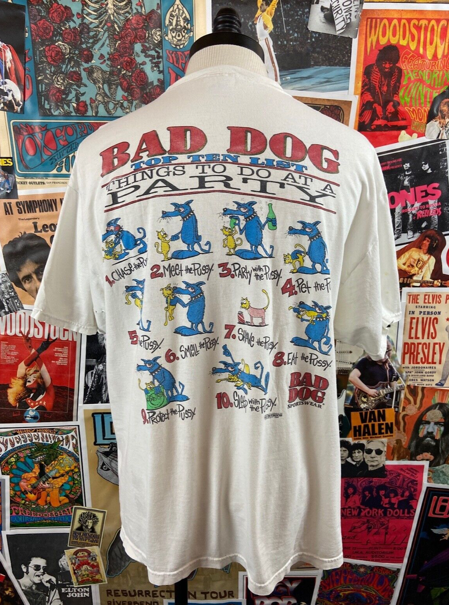 Vintage 90s Stained Funny Bad Dog Sex Innuendo Raunchy Novelty