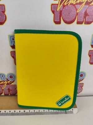 TELEFONKALENDER BENETTON VINTAGE NEU GELB GRÜNE RÄNDER 80ER 90ER ADRESSBUCH