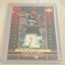 2003-04 UD Rookie Exclusives Dahntay Jones RC Jersey Card - Memphis Grizzlies