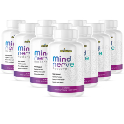 Mind Nerve Restore- Brain Support- 10 Bottles- 600 Capsules