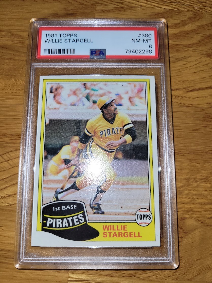 1981 Vintage Topps # 380 Willie Stargell HOF PSA 8 NM-MT 1/2 OFF FAST SHIPPING