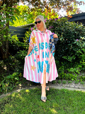 Damen Maxi Kleid Übergröße 48-50-52-54  Lang 125 cm K/A