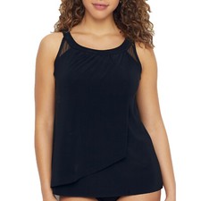 Miraclesuit Illusionists Ursula Underwire Tankini Swim Top , Size 8, MSRP 120