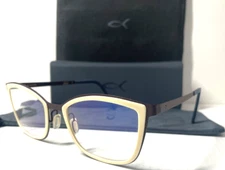 BLACKFIN SEAROSE BF 792 COL.672 IVORY BROWN TITANIUM AUTHENTIC EYEGLASSES 50-19