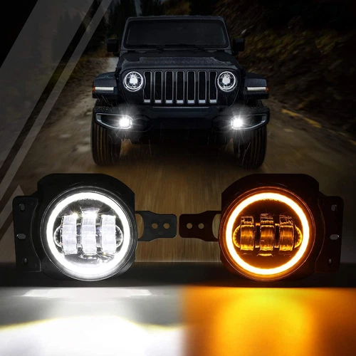 Faros antiniebla LED Demon para Jeep Wrangler JL JLU Gladiator JT 2018-2025 - Imagen 16 de 24