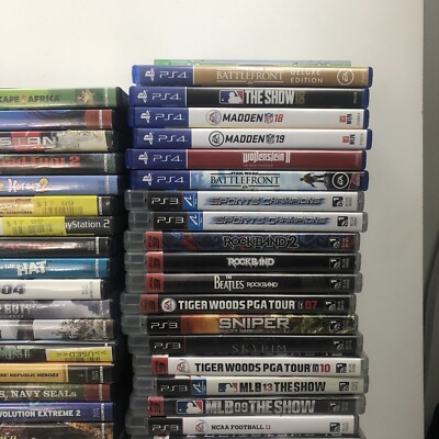 Assorted Bundle 125 Video Game LOT XBOX PS4 Wii XBOX360 PS2