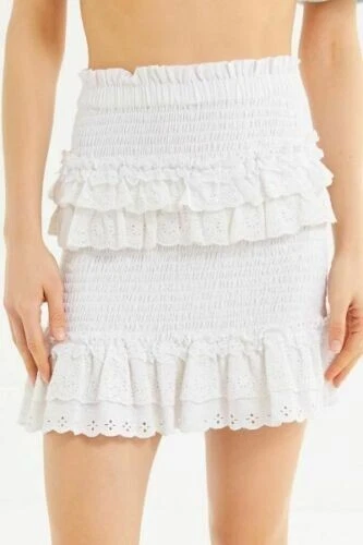 White ruffle hot sale skirt urban outfitters