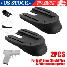 2Pcs Grip Extension For M&P 9mm Shield Plus/Equalizer 13/15 round magazine -USA-