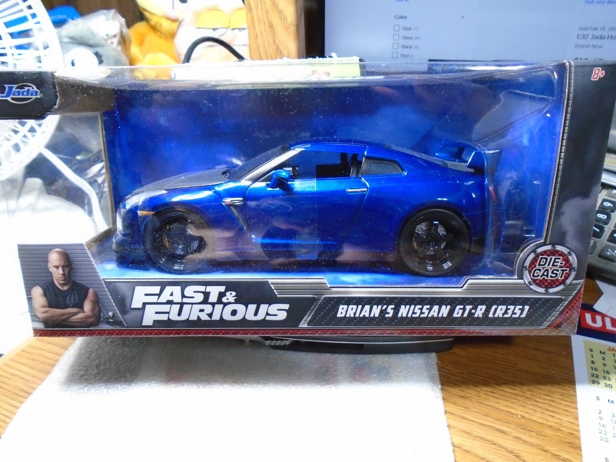 Jada 1/24th Scale Fast & Furious Brian's Nissan GT-R (R35) | eBay