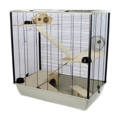 Rat Hamster Cage Plaza 3-Tier Grey Syrian Hamsters Home Optional Stand  UK
