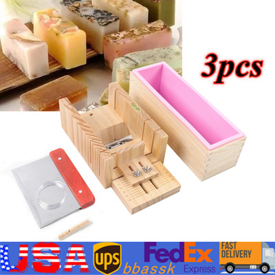 Soap Cutter Set Wood Molds Tool For Soap Making Loaf Cutting Bar Cutter Kit NEW