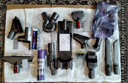 Large Lot Dyson Vacuum Accessories NEW & Used Attachments Parts Genuine CLEAN