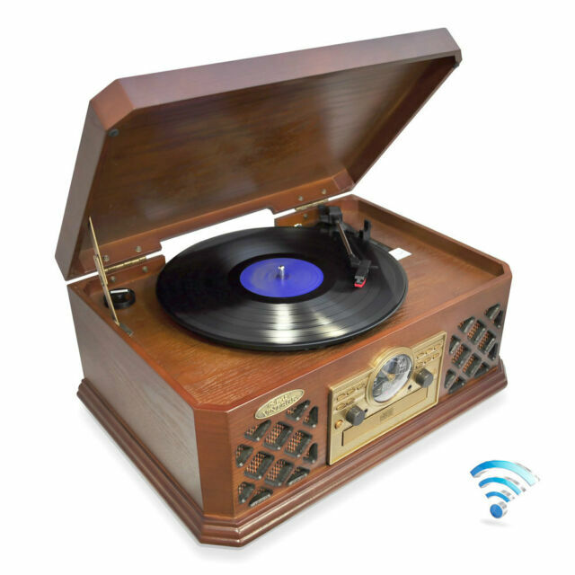 retro turntable with bluetooth