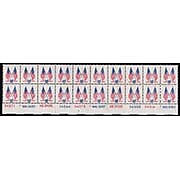 US Scott 1509 Plate Block MNH of 20 MNH double flags (10 cents) FREE SHIPPING