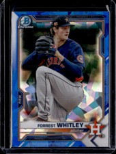 2021 Bowman Chrome Sapphire #BCP-9 Forrest Whitley  Sapphire