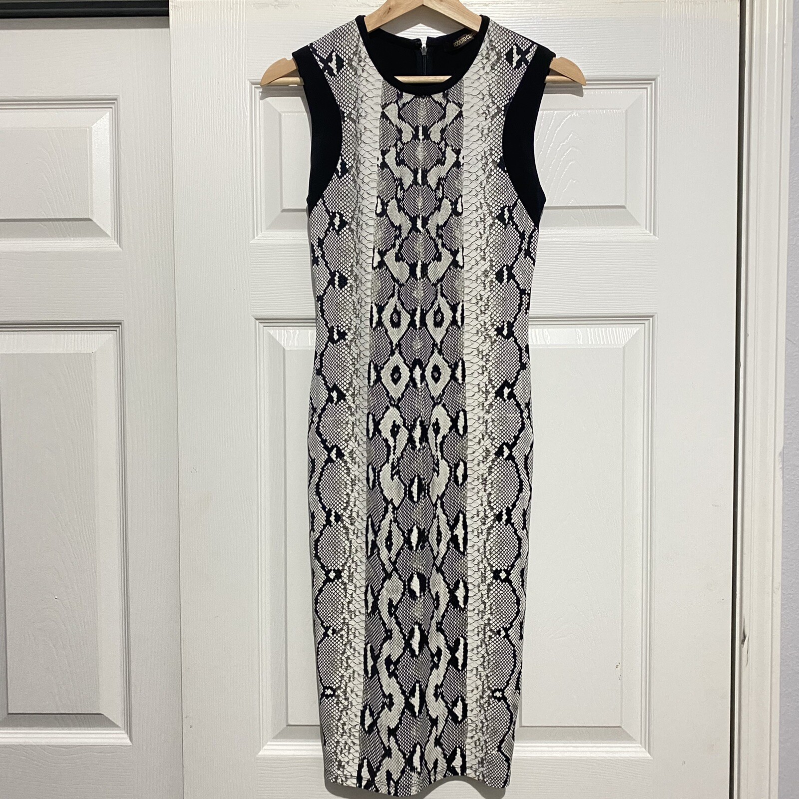 Roberto Cavalli Snake Python Fitted Print Bodycon… - image 1