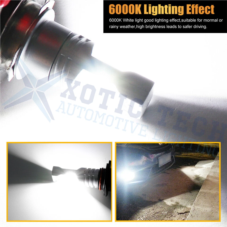 9145 Bombillas antiniebla LED 6000 k para Dodge Grand Caravan 2001-2009 Durango 2001-07 Foto 4 de 4