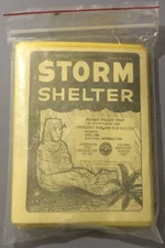 Vintage New In Package NIP STORM SHELTER Instant Pocket Tent 5oz 80” x 96”