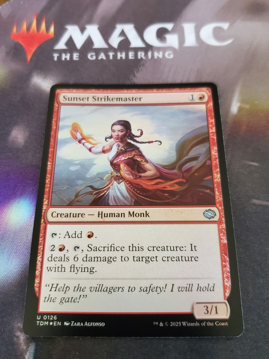 Mtg. 2x Sunset Strikemaster. Foil. Tarkir: Dragonstorm. Pack Fresh
