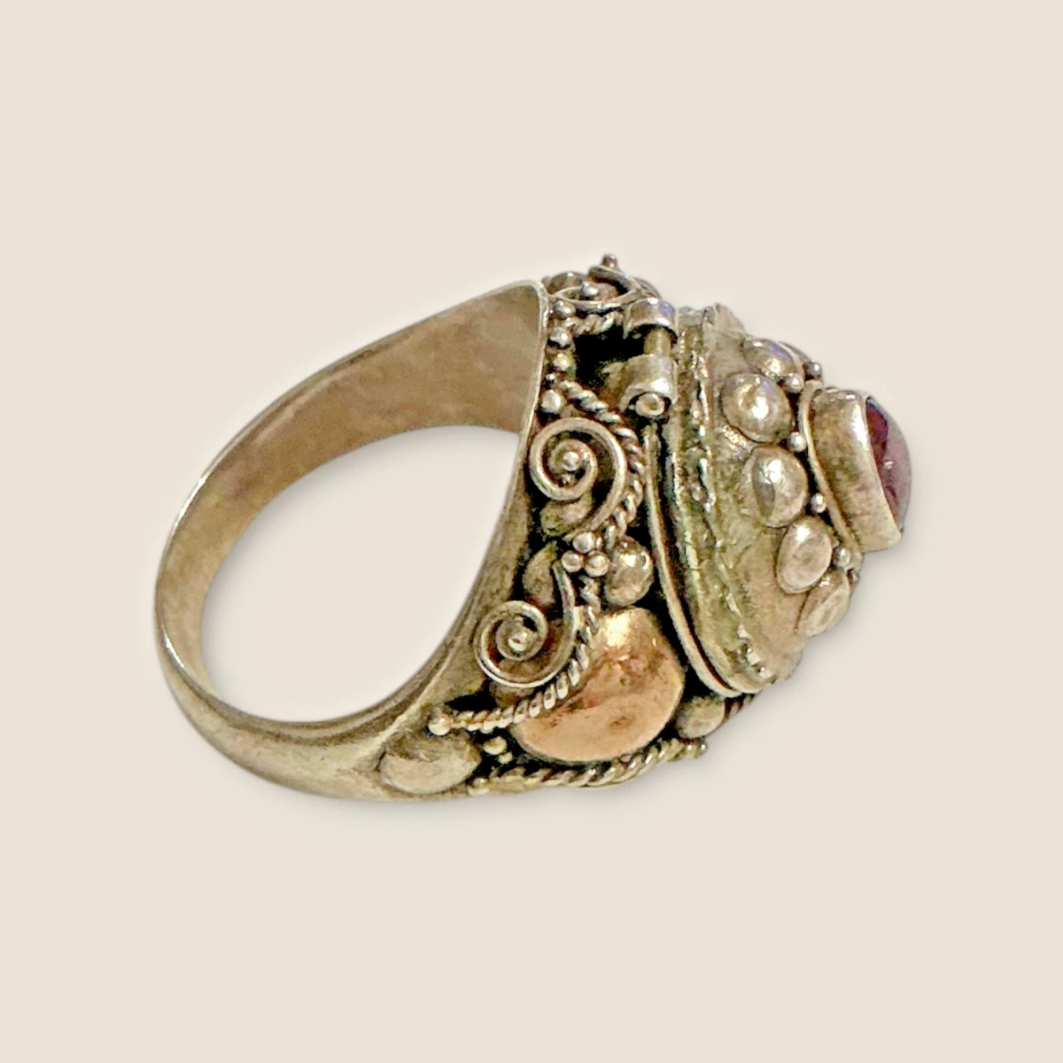 Vintage Poison Ring In Retro Fine Rings for sale - eBay