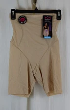 Maidenform womens Shapewear High-waist Thigh Slimmer Latte Size Medium