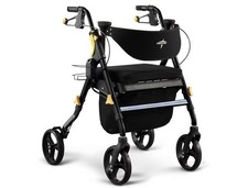 Medline Premium Empower Folding Mobility Rollator Walker