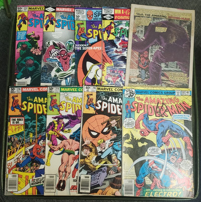 Amazing Spider-Man 9 issue lot #187, 206, 214, 216, 218, 222, 223, 231, 232