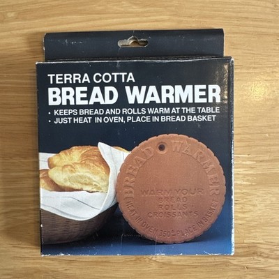 Vintage Terrakotta Brotwärmer zum Warmhalten von Brötchen & Brot. OVP!