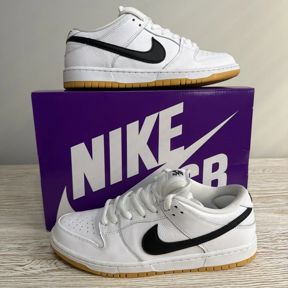 Tenis Nike SB Dunk Low Pro de segunda mano de goma blancos talla 10M Foto 3 de 4