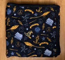 Wizarding World Harry Potter Hogwarts Blue Gold Full Size Duvet Cover 2 Shams