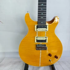 Yellow PRS electric guitar  SS pickup Floyd hardware maple neck Fast shipping