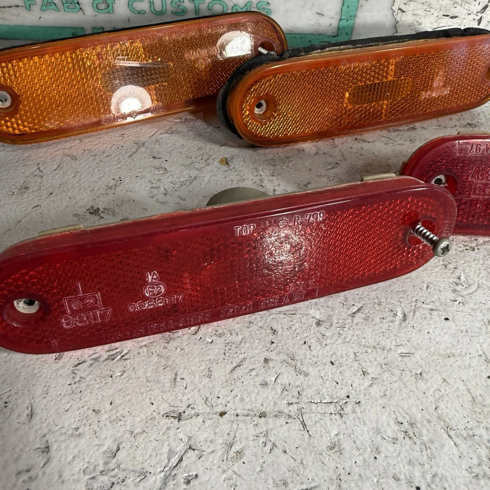 Luces de señalización laterales delanteras y traseras Mazda Miata 99-05 rojo ámbar NB Foto 4 de 4