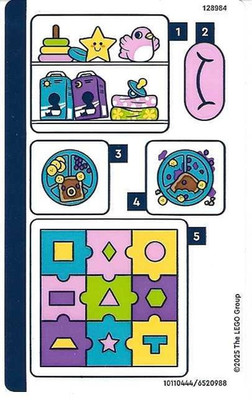 LEGO STICKER SHEET ONLY 42645 ALIYA'S BABY SISTER'S PLAYROOM from set New