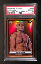 Tyson Fury Topps Chrome 1951 Ringside Orange Refractor 25/25 #TR13 PSA 10
