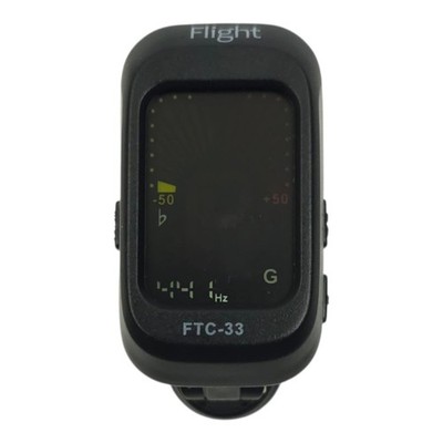 Flight FTC-33 Clip-On Guitar Tuner Chromatic Ukulele Bass Violin FTC33 Black