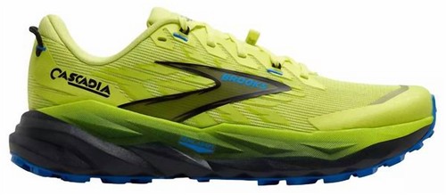 Brooks Men's Cascadia 19 Trail Running Shoes Sunny Lime/black/blue