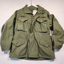 US ARMY M65 KING Cold Weather Field Jacket Coat Mens Medium Regular 1st Infantry