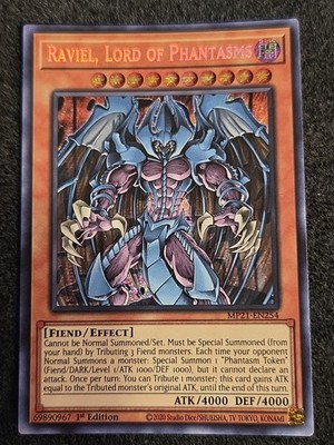 Yu-gi-oh! TCG 1x Raviel Lord of Phantasms MP21-EN254 x1 Prismatic Secret NM
