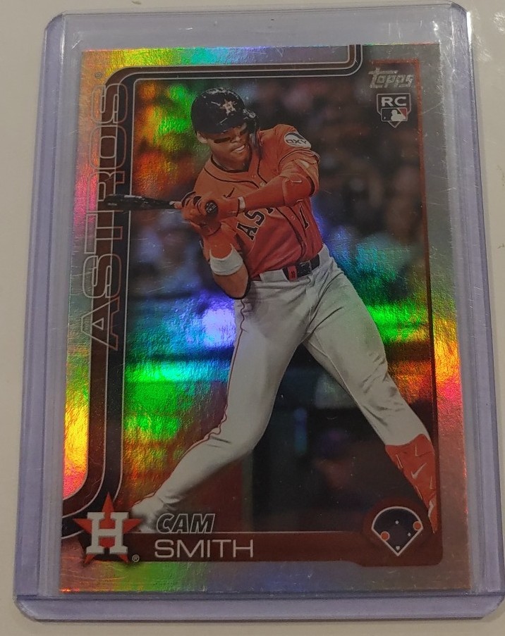 2025 Topps Update #US298 Cam Smith RAINBOW FOIL RC - Houston Astros