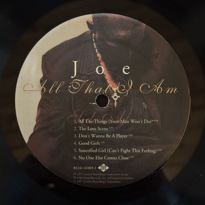 1997 US Original Used VG Joe All That I Am 12