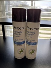 2 Pc Aveeno Shave Gel Positively Smooth Moisturizing,Soy, Aloe, Vitamin E 7 Oz