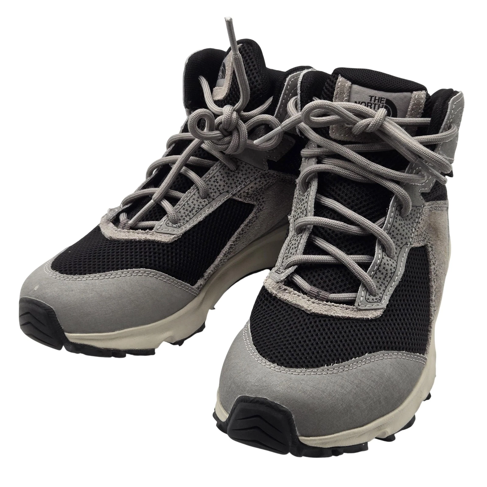 The North Face Boots Youth Size 5 Gray Suede Waterproof Snow Hiking NF0A3FYK