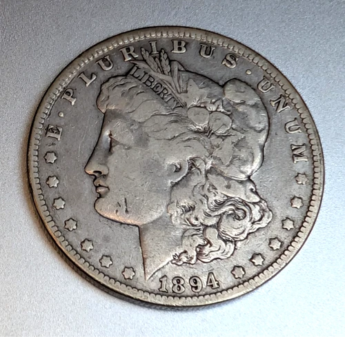 1894 O MORGAN SILVER DOLLAR VF Better Date $1 - Original Toning - New Orleans