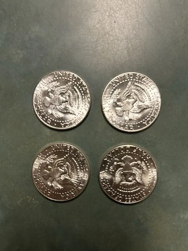 Kennedy 1964 Silver Half Dollar 50C Lot of 4 Uncirculated Uncertified Coins
