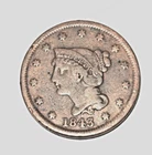 1843-P Large Cent — photo from another recent sale
