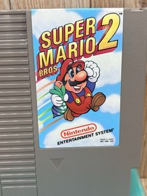 1985 Vintage Super Mario Bros 2 Nintendo NES  Video Game Cartridge Manual
